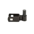 1" x 1" Square Male Gate Post Hinge Chain Link Black Galvanized Steel (5/8 Pintle) (Square Fittings)