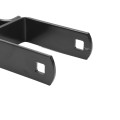 2 1/2" X 2 1/2" Square Male Black Gate Post Hinge Chain Link Galvanized Steel (5/8 Pintle)