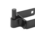 2 1/2" X 2 1/2" Square Male Black Gate Post Hinge Chain Link Galvanized Steel (5/8 Pintle)