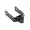 2 1/2" X 2 1/2" Square Male Black Gate Post Hinge Chain Link Galvanized Steel (5/8 Pintle)