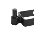 2" X 2" Square Male Gate Post Black Hinge Chain Link Galvanized Steel (5/8 Pintle)