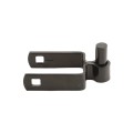 2" X 2" Square Male Gate Post Black Hinge Chain Link Galvanized Steel (5/8 Pintle)