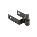 2" X 2" Square Male Gate Post Black Hinge Chain Link Galvanized Steel (5/8 Pintle)