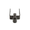 2" X 2" Square Male Gate Post Black Hinge Chain Link Galvanized Steel (5/8 Pintle)