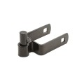 2" X 2" Square Male Gate Post Black Hinge Chain Link Galvanized Steel (5/8 Pintle)