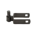 2" X 2" Square Male Gate Post Black Hinge Chain Link Galvanized Steel (5/8 Pintle)