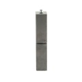 5" Block Weld-On Flat Mount Square Barrel Hinge with Ball Bearing and Grease Zerk (Raw Steel)