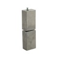 5" Block Weld-On Flat Mount Square Barrel Hinge with Ball Bearing and Grease Zerk (Raw Steel)