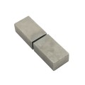 5" Block Weld-On Flat Mount Square Barrel Hinge with Ball Bearing and Grease Zerk (Raw Steel)