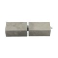 5" Block Weld-On Flat Mount Square Barrel Hinge with Ball Bearing and Grease Zerk (Raw Steel)