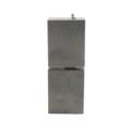 6" Block Weld-On Flat Mount Square Barrel Hinge with Heavy-Duty Ball Bearing and Grease Zerk (Raw Steel)