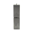 6" Block Weld-On Flat Mount Square Barrel Hinge with Heavy-Duty Ball Bearing and Grease Zerk (Raw Steel)