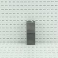 6" Block Weld-On Flat Mount Square Barrel Hinge with Heavy-Duty Ball Bearing and Grease Zerk (Raw Steel)