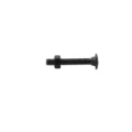 Chain Link 3/8" x 2 1/2" Carriage Bolt & Nut (HDG & Powder Coated Black)