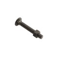 Chain Link 3/8" x 2 1/2" Carriage Bolt & Nut (HDG & Powder Coated Black)