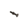 Chain Link 3/8" x 2" Carriage Bolt & Nut (HDG & Powder Coated Black) (Bolt)