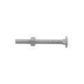 Chain Link 3/8" x 3 1/2" Carriage Nut & Bolt (Hot Dip Galvanized Steel)