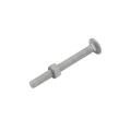 Chain Link 3/8" x 3 1/2" Carriage Nut & Bolt (Hot Dip Galvanized Steel)