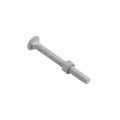 Chain Link 3/8" x 3 1/2" Carriage Nut & Bolt (Hot Dip Galvanized Steel)