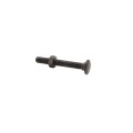 Chain Link 3/8" x 3" Carriage Bolt & Nut (HDG & Powder Coated Black) (Default)