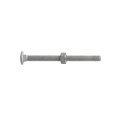 Chain Link 3/8" x 4 1/2" Carriage Nut & Bolt (Hot Dip Galvanized Steel)