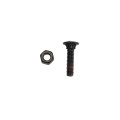 Chain Link 5/16" x 1 1/4" Carriage Bolt & Nut (HDG & Powder Coated Black)