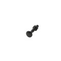 Chain Link 5/16" x 2" Carriage Bolt & Nut (HDG & Powder Coated Black)