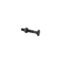 Chain Link 5/16" x 2" Carriage Bolt & Nut (HDG & Powder Coated Black)