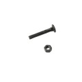 Chain Link 5/16" x 2" Carriage Bolt & Nut (HDG & Powder Coated Black)