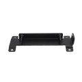 Goliath Heavy Duty Industrial Dumpster Gate Latch Lockable - Flip Latch For Double Drive Gate Powder Coated Black