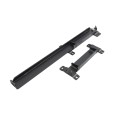 Goliath Heavy Duty Industrial Dumpster Gate Latch Lockable - Flip Latch For Double Drive Gate Powder Coated Black