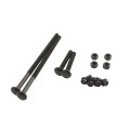 Goliath Heavy Duty Industrial Dumpster Gate Latch Lockable - Slide Bolt Latch For Double Drive Gate Powder Coated Black