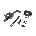 Goliath Heavy Duty Industrial Dumpster Gate Latch Lockable - Slide Bolt Latch For Double Drive Gate Powder Coated Black