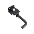 Goliath Heavy Duty Industrial Dumpster Gate Latch Lockable - Slide Bolt Latch For Double Drive Gate Powder Coated Black