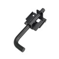 Goliath Heavy Duty Industrial Dumpster Gate Latch Lockable - Slide Bolt Latch For Double Drive Gate Powder Coated Black
