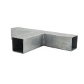 Square 3 Way Bracket for 1 1/2" SQ / 2" SQ Tubing Hot Dip Galvanized Steel