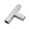 Square 3 Way Bracket for 1 1/2" SQ / 2" SQ Tubing Hot Dip Galvanized Steel