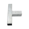 Square 3 Way Bracket for 1 1/2" SQ / 2" SQ Tubing Hot Dip Galvanized Steel
