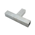 Square 3 Way Bracket for 1 1/2" SQ / 2" SQ Tubing Hot Dip Galvanized Steel