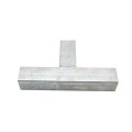 Square 3 Way Bracket for 1 1/2" SQ / 2" SQ Tubing Hot Dip Galvanized Steel