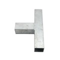 Square 3 Way Bracket for 1 1/2" SQ / 2" SQ Tubing Hot Dip Galvanized Steel
