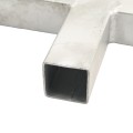 Square 4 Way Bracket for 1 1/2" SQ / 2" SQ Tubing Hot Dip Galvanized Steel