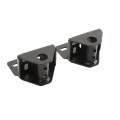 1 3/4" or Larger Square Gate Frame x 4" Square Post - Heavy-Duty Industrial Square To Square 180 Degree Gate Hinge for Dumpster Gates (Stainless Steel)