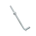 Chain Link 3/4" x 12" Male J-Bolt Gate Hinge w/ 2 Nuts (Galvanized Steel)