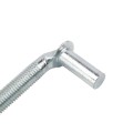 Chain Link 3/4" x 12" Male J-Bolt Gate Hinge w/ 2 Nuts (Galvanized Steel)