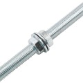 Chain Link 3/4" x 12" Male J-Bolt Gate Hinge w/ 2 Nuts (Galvanized Steel)
