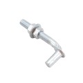 Chain Link 5/8" x 4 1/2" Male J-Bolt Gate Hinge w/ 2 Nuts (Galvanized Steel)