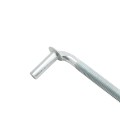 Chain Link 5/8" x 6" Male J-Bolt Gate Hinge w/ 2 Nuts - Male (Galvanized Steel)