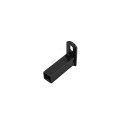 1" x 1" Square Steel Fence Rail Internal Mounting Bracket Iron Fence (Black) Iron Fence Panel Mounting Bracket