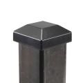 Post Cap For 1 1/2" x 1 1/2" Square Aluminum Fence Post (Black)